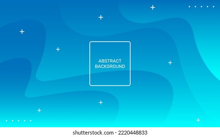 Modern blue fluid background in minimal style. Creative illustration for poster, brochure, landing, page, cover, ad, promotion. Eps10 vector