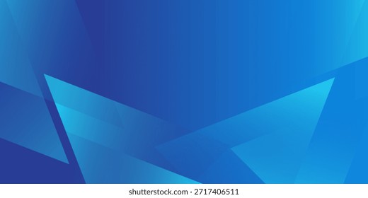Fondo abstracto geométrico azul moderno con Formas de triángulo en zigzag en capas, tonos de gradiente limpios, diseño mínimo dinámico para presentaciones comerciales, Anuncios de tecnología, Sitios web, telón de fondo digital