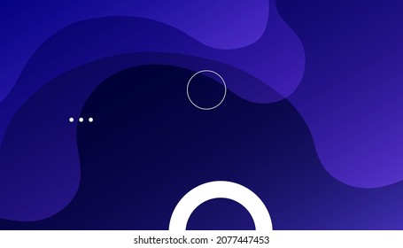 Modern blue geometric background. . Fluid shapes composition. Creative design with color of curves.  Futuristic design posters. Eps10 vector.