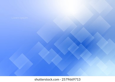 Modern Blue Geometric Background. Technology Wallpaper. Vector Illustration. Abstract Business Banner