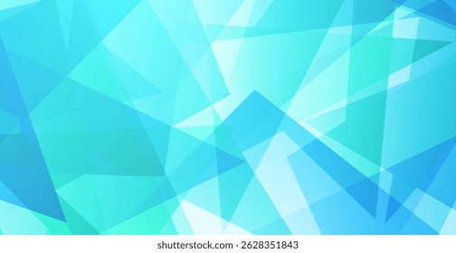 Modern Blue Geometric Background. Technology Banner. Vector Illustration. Abstract Business Wallpaper