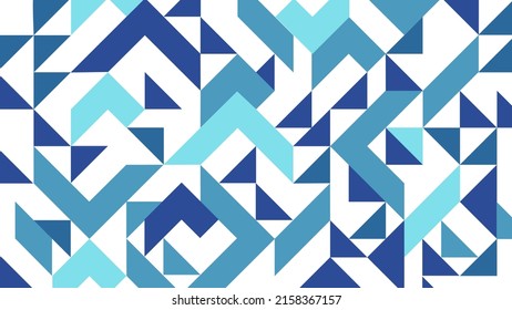 Modern blue geometric design vector background
