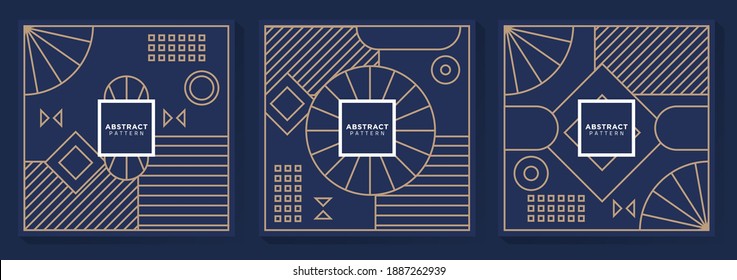 Modern Blue Geometric Pattern Background