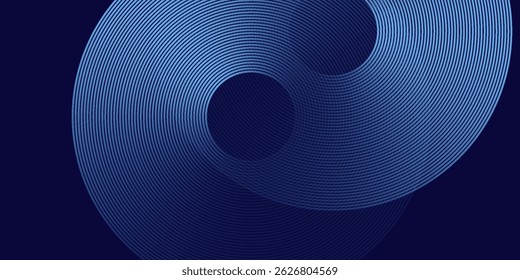 Moderno azul brilhante linhas geométricas moderno brilhante azul círculo linhas padrão. Terno para capa banner moderno