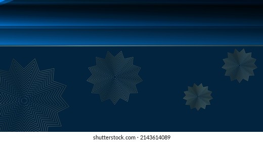 Diseño vectorial de fondo azul y oro moderno