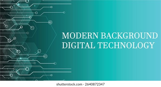 modern blue gradient abstract with digital technology. modern geometric background for banner and cover