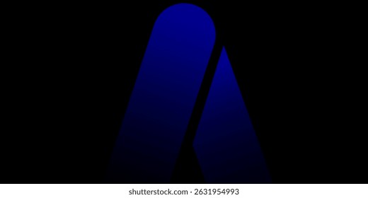 Modern blue gradient abstract letter logo design on black background, suitable for tech, branding, or digital business themes. - Powered by Shutterstock - Get 15% off with code: PIKWIZARD15