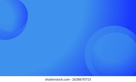 Modern blue gradient background with calming abstract circles. This minimalist design is ideal for clean and professional presentations, websites, apps or branding.