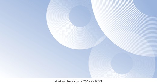 Fundo moderno gradiente azul moderno com elementos de círculo. Tecnologia digital abstrata moderna simples
