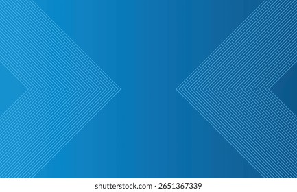 Modern blue gradient background with diagonal striped arrows pointing inward from both sides. Suitable for tech themes, presentations, and digital interface designs.