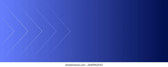 Modern blue gradient background featuring five subtle, outlined right-pointing arrows aligned horizontally. Clean design for technology, direction, or abstract concepts. Sleek and contemporary