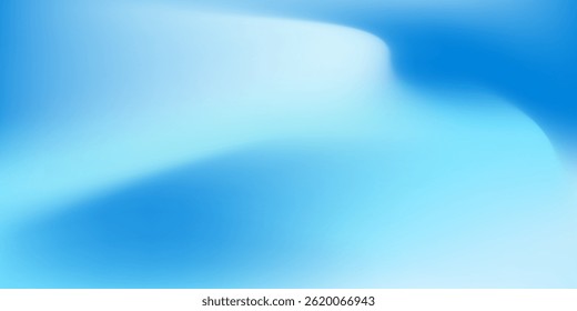 Modern blue gradient background with shining lines waves. Minimalist background simple modern art