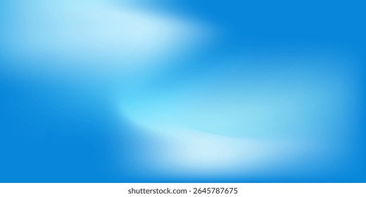 Fundo de gradiente azul moderno com ondas de linhas brilhantes. Fundo minimalista simples