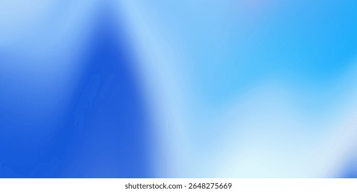 Modern blue gradient background with shining lines waves. Minimalist background simple. Vector illustration eps 10