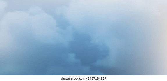 Modern blue gradient backgrounds with clouds. Header banner. Bright abstract presentation backdrop. Vector illustration