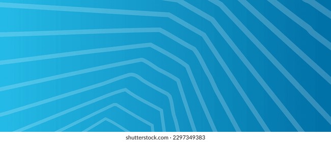 Fondo de degradado azul moderno con líneas. Cartel de cabecera. Fondo de presentación abstracta geométrica brillante. Ilustración del vector