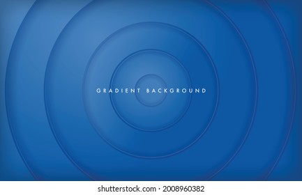 Modern blue gradient color background with dynamic circle layer shape.