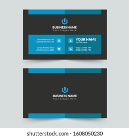 modern blue & gray business card template