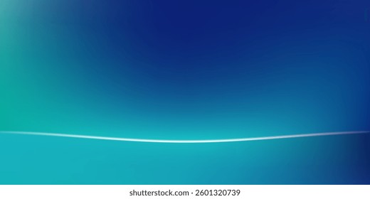Modern blue and green gradient studio room abstract background pattern walls and floor reflect neon lights  dark tones and feel simple abstract modern art