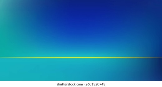 Modern blue and green gradient studio room abstract background pattern walls and floor reflect neon lights  dark tones and feel simple abstract modern