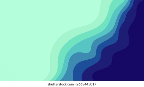 Fundo abstrato da onda do gradiente azul moderno