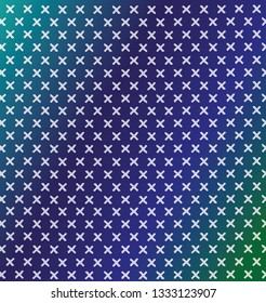 Modern Blue Green X pattern background 
