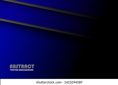 Modern blue and grey background vector overlap layer on dark space with abstract style for background design. Texture with black dots element decoration.