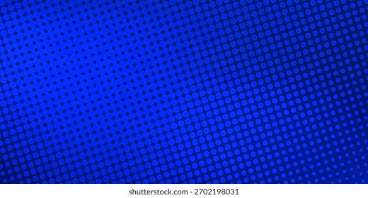 Fondo de degradado de puntos de semitono azul moderno. Concepto de Tecnología futurista
