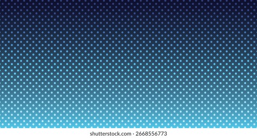 Fundo de vetor de gradiente de meio-tom azul moderno com design de padrão pontilhado, textura abstrata futurista, versátil para projetos digitais, web, cartaz e gráficos