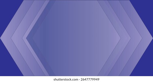 Modern blue hexagonal abstract background with layered chevrons and gradients. Ideal for technology, business, or presentation use. Keywords: abstract, background, chevron, blue, technology.