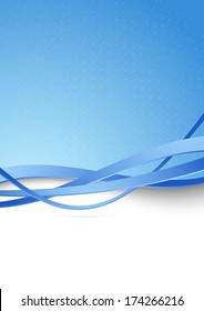 Modern blue hi-tech abstract background. Vector illustration