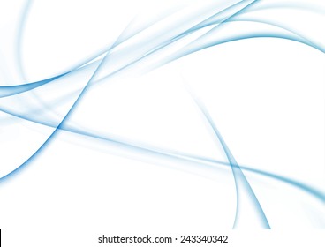 Modern blue lines fusion abstract background. Vector illustration