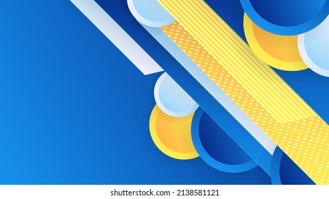 Moderner abstrakter Hintergrund in Blau und Orange für Präsentationen. Abstrakte Vektorgrafik-Vorlage für Broschüren, Flyer, Magazine, Visitenkarten, Branding, Banner, Web-Kopfzeilen-Hintergrund