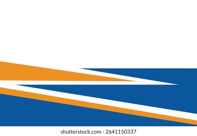 Modern blue and orange business banner background