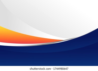 modern blue and orange business presentation template