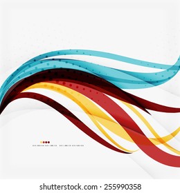 Modern blue and orange color shape composition. Abstract background