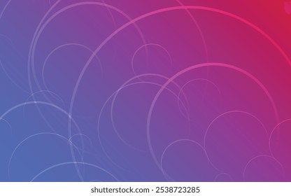 Modern blue and pink geometric background with circle element.