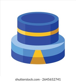 Modern Blue Podium Platform Vector Design