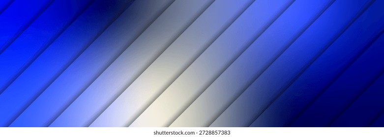 Modern Blue Presentation Background. Technology Banner. Abstract Business Wallpaper. Vector Illustration