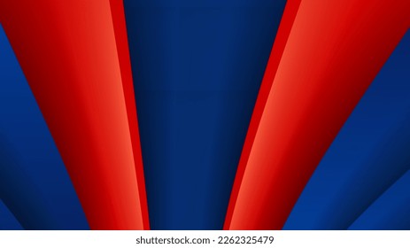 Modern blue red abstract vector design illustration