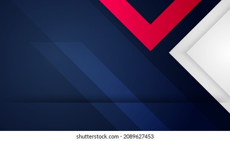 Modern blue red black white abstract presentation background with corporate concept