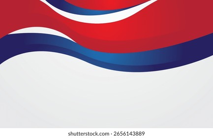 Modern blue red gradient wavy on white background