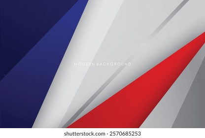 modern blue, red, white and silver lines abstract background