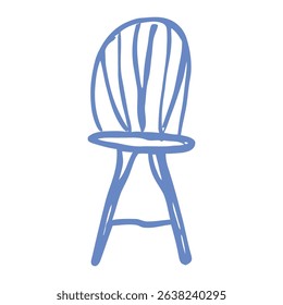 A modern blue shell chair, designed with minimalist lines for contemporary spaces. Ideal for living rooms, offices, or lounge areas, offering both functional comfort and aesthetic appeal.