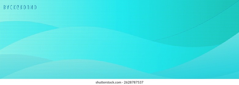 Modern blue sky gradient background with waves. vector