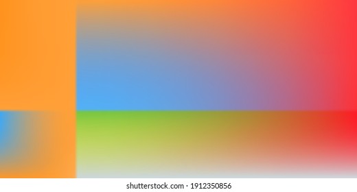 Modern Blue Smooth Geometric Surface Backdrop. Grey Blank Orange Smooth Watercolor Colorful Surface. Empty Bright Silver Gradient Mesh Screens Illustration. Green Neon Vivid Trendy Background.