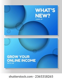 Modern blue sphere presentation background