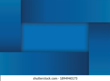 cuadrado azul moderno en ilustración vectorial de fondo azul