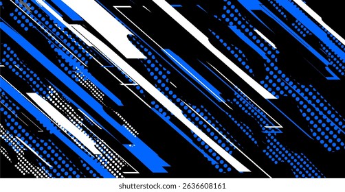 Modern blue stripe pattern with dots - ideal for website backgrounds