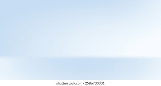 Modern Blue studio room. Limbo light background. Abstract 3d backdrop for product presentation abstract